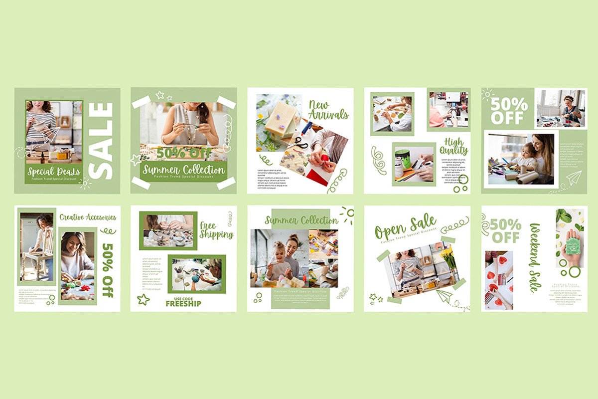 Instagram Post Template For Canva, a Social Media Template by DreamColor (Photo 3 of 5)