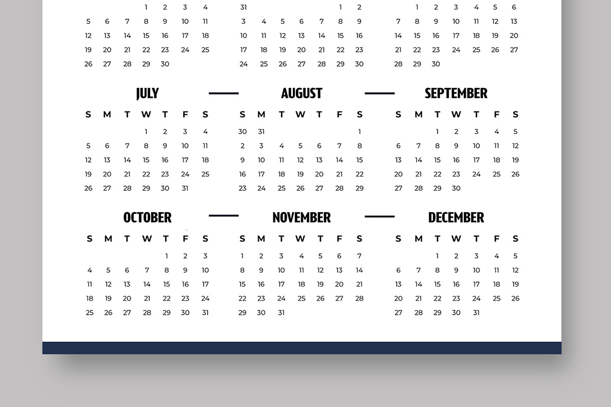 Minimal Floral 2026 Wall Calendar, a Stationery Template by ContestDesign (Photo 3 of 3)
