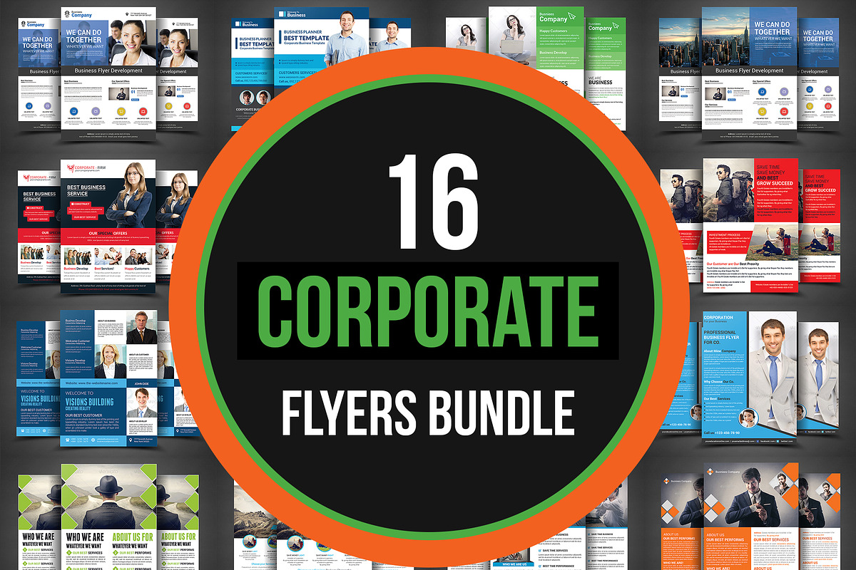 Corporate Business Flyers Bundle, a Flyer Template by AfzaalGraphics (Photo 1 of 5)