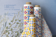 Mediterranean Azuléjo Watercolor, a Decorative Illustration by YarovaArt (Thumbnail 2 of 15)