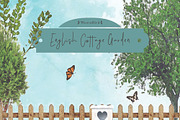 English Cottage Garden Pack, an Object Illustration by WeavaBird (Thumbnail 1 of 4)