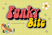 Funky Bite | Display Font, a Font by BAMBIN (Thumbnail 1 of 8)