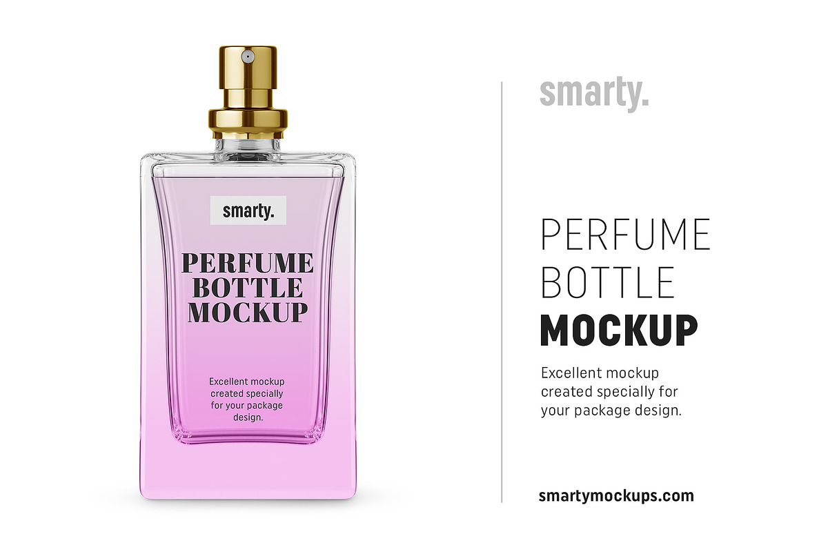 Perfume bottle mockup, a Product Mockup by Smarty Mockups (Photo 1 of 5)