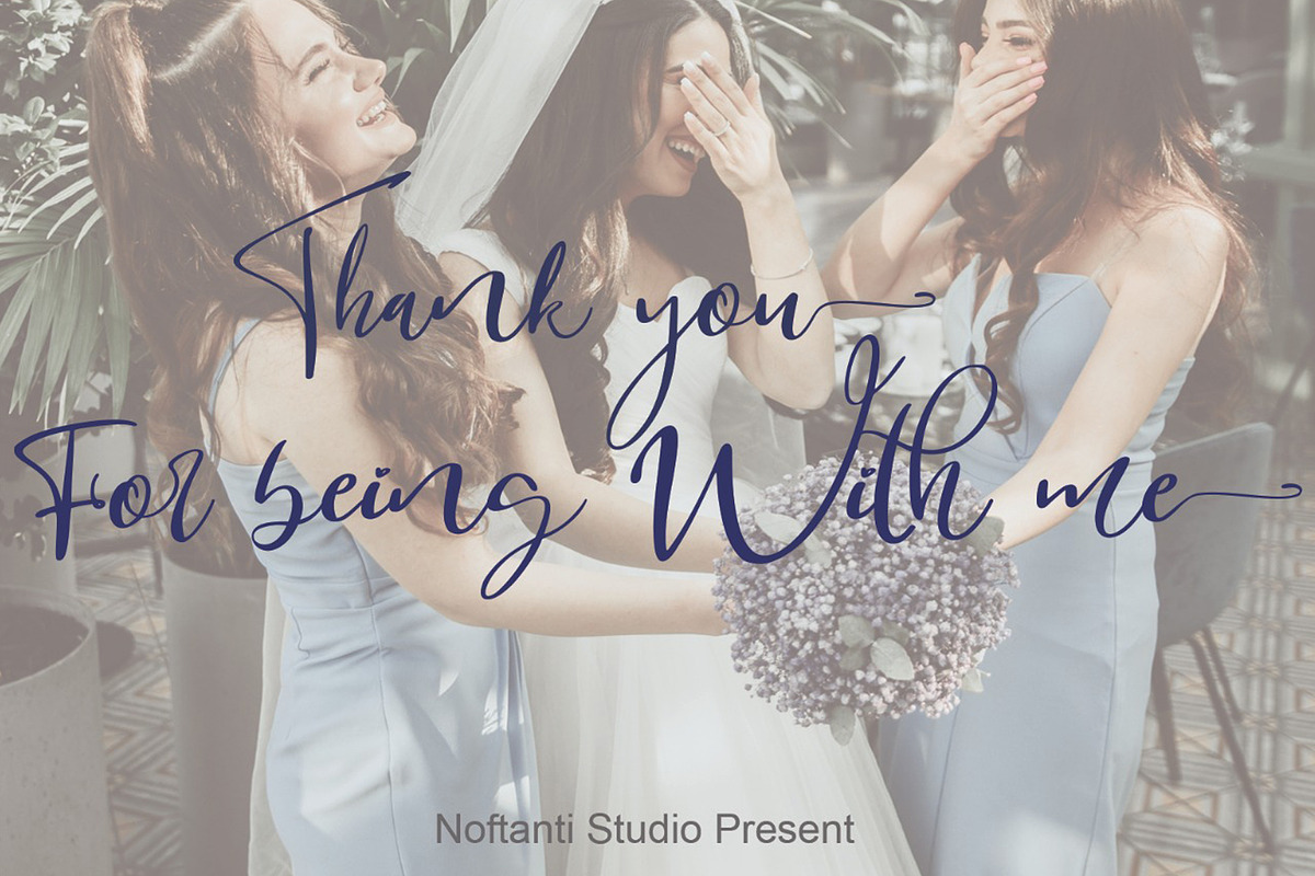 Bridesmaids, a Script Font by Aldedesign (Photo 6 of 7)