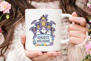 Halloween Wooden Board Sublimation, an Illustration by RobertsArt (Thumbnail 7 of 7)
