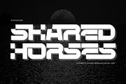 Shared Horses - Cyber Display Font, a Sans Serif Font by 177Studio (Thumbnail 1 of 8)