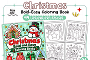 Christmas Bold and Easy Coloring, a Seasonal Illustration by Design Station (Thumbnail 1 of 3)