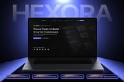 Hexora SaaS Website Template UI Kit, an UI Kit Template by Creative Perspective (Thumbnail 1 of 8)