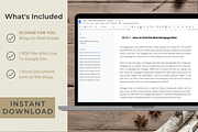 PRE-WRITTEN REAL ESTATE BLOG POSTS, a Templates & Theme by Jennifer Magri Templates (Thumbnail 3 of 8)