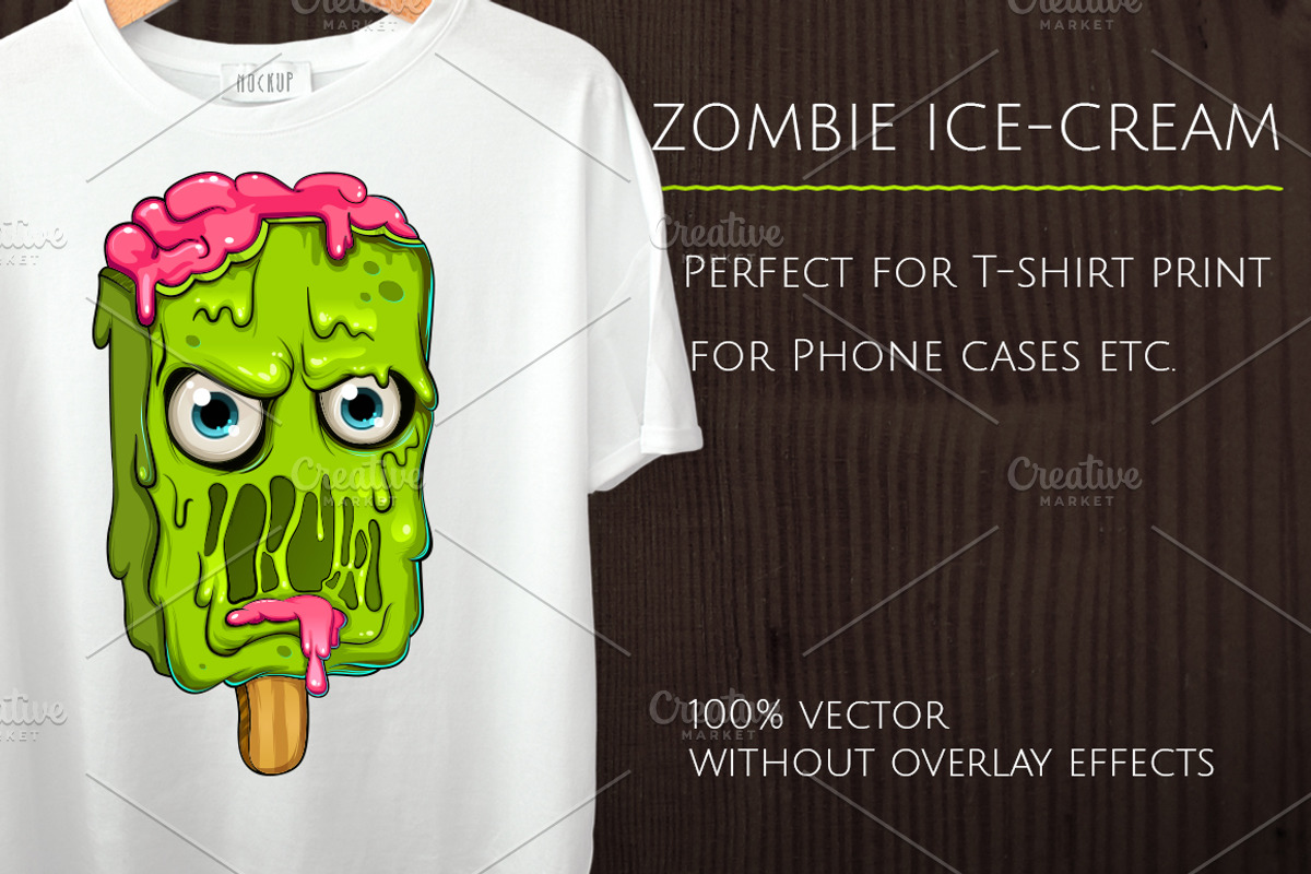 Zombie ice-cream, a Food Illustration by Nikelser (Photo 2 of 3)
