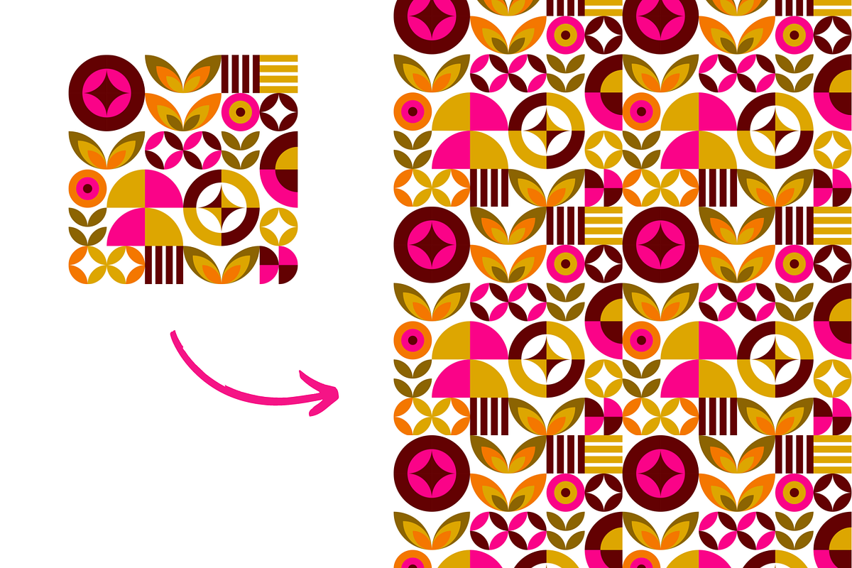 Spring Geometric Floral Pattern, a Pattern Graphic by ItsReksita Pattern (Photo 4 of 10)