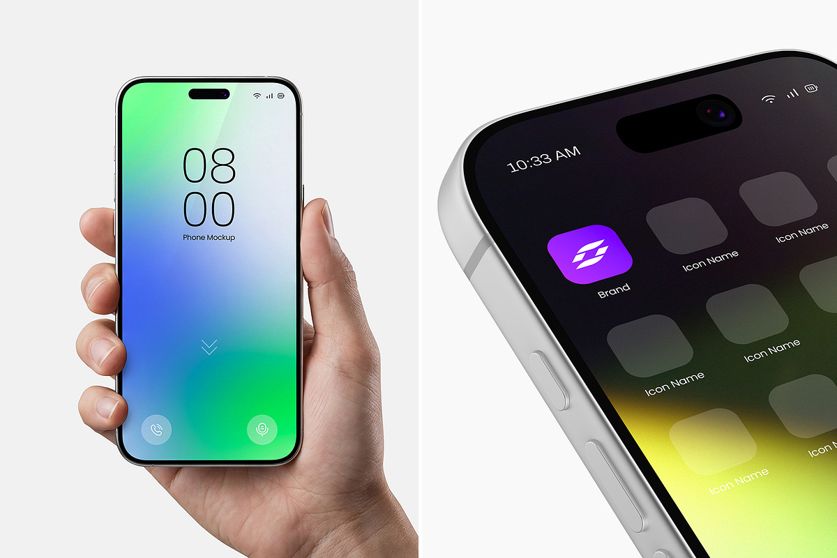 Smartphone Screen Mockup Bundle, an Android Mockup by graphypix (Photo 4 of 14)