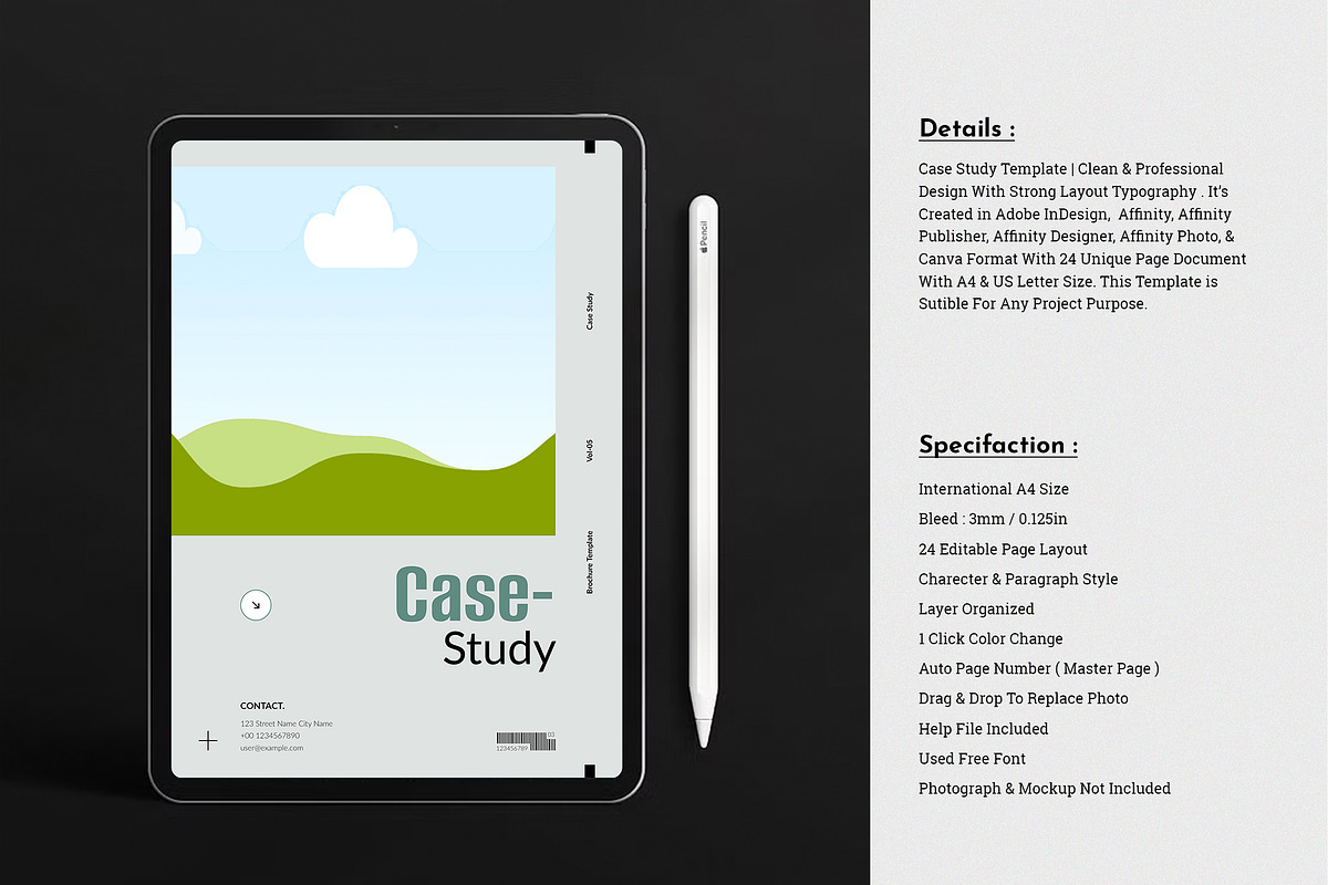 Case Study Template, Canva Template, a Brochure Template by TemplateFolio-Shop (Photo 3 of 13)