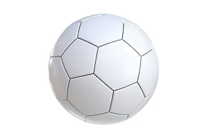 soccer ball white 3D 