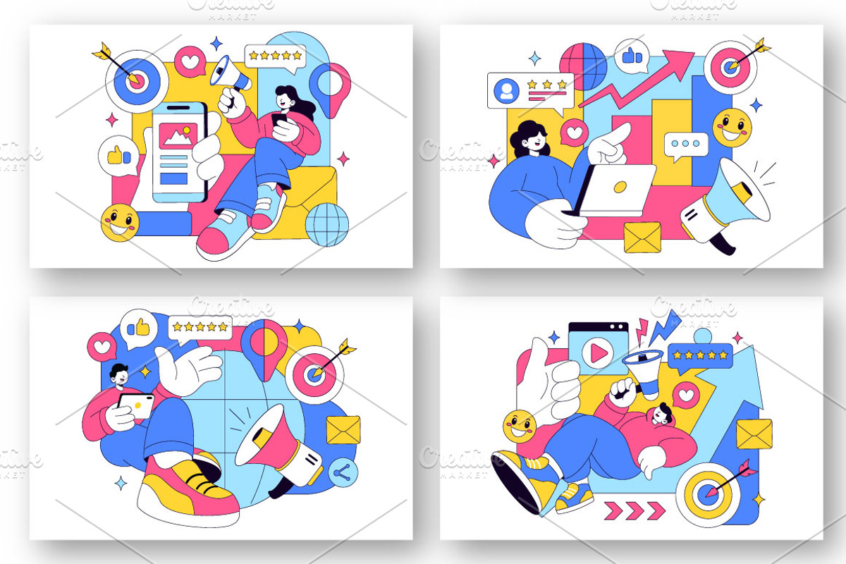 10 Public Relations Positive, a Person Illustration by denayunebgt (Photo 2 of 4)