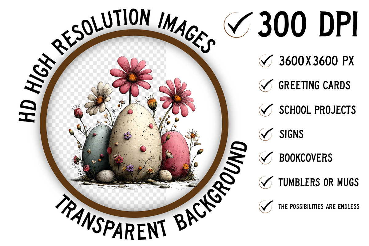 Cute Easter Clipart, an Illustration by Craft Nest (Photo 2 of 11)