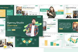 Agency Studio Overview Google Slides, a Presentation Template by Loin Studio