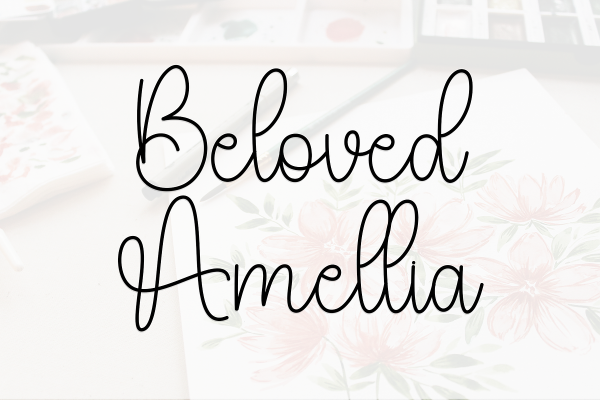 Amellia Family, a Handwritten Font by InermediaSTUDIO (Photo 7 of 8)