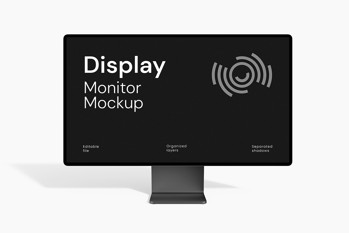 Monitor Display Mockup Template, a Product Mockup by graphypix (Photo 2 of 4)