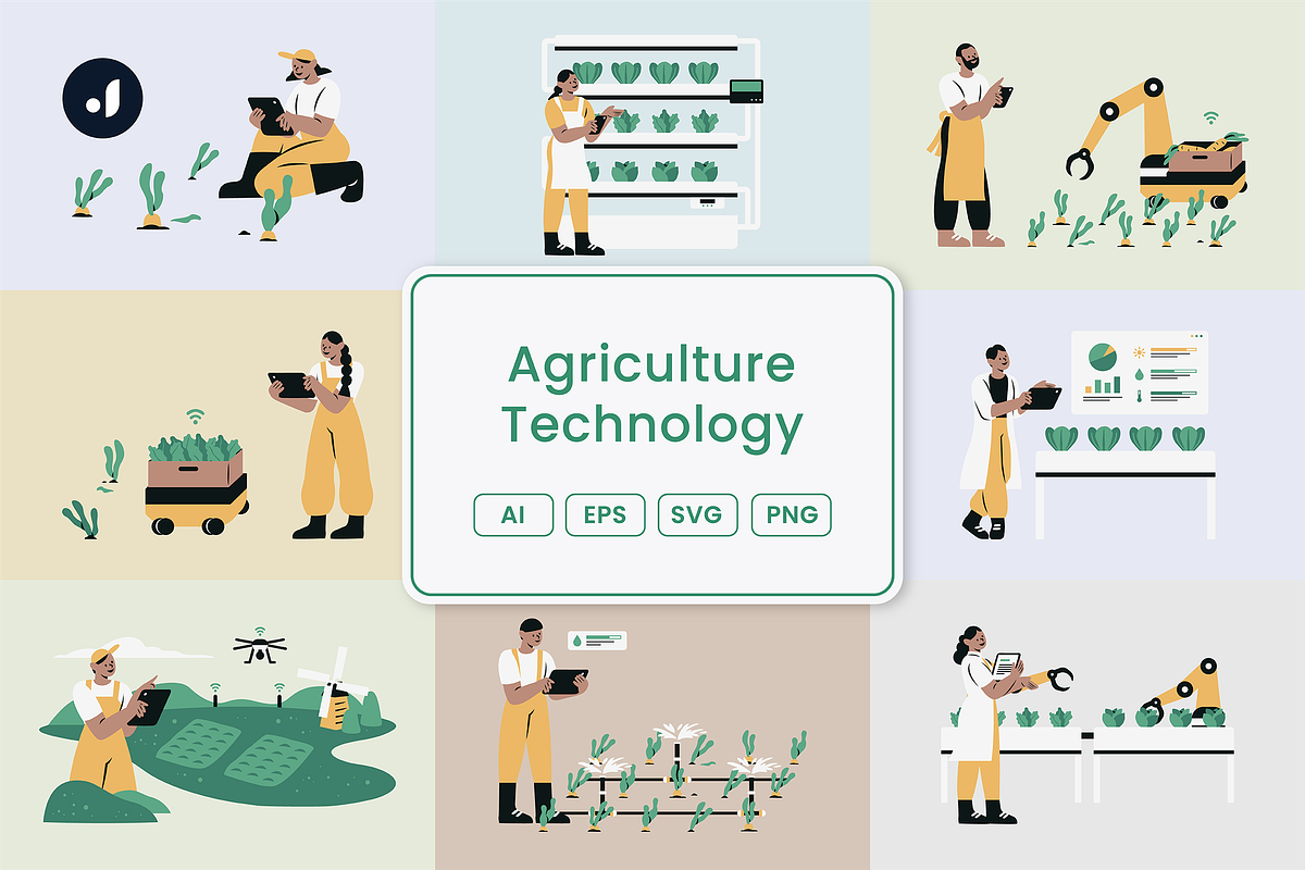 Agriculture Technology Illustration, a Technology Illustration by Jump Studio (Photo 1 of 10)