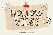 HOLLOW VIBES CUTE QUIRKY FONT, a Handwritten Font by Nonceni (Thumbnail 1 of 11)