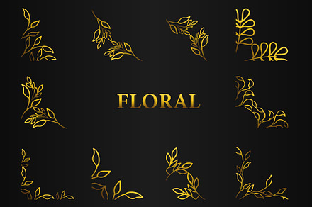 Golden Floral Corner V3