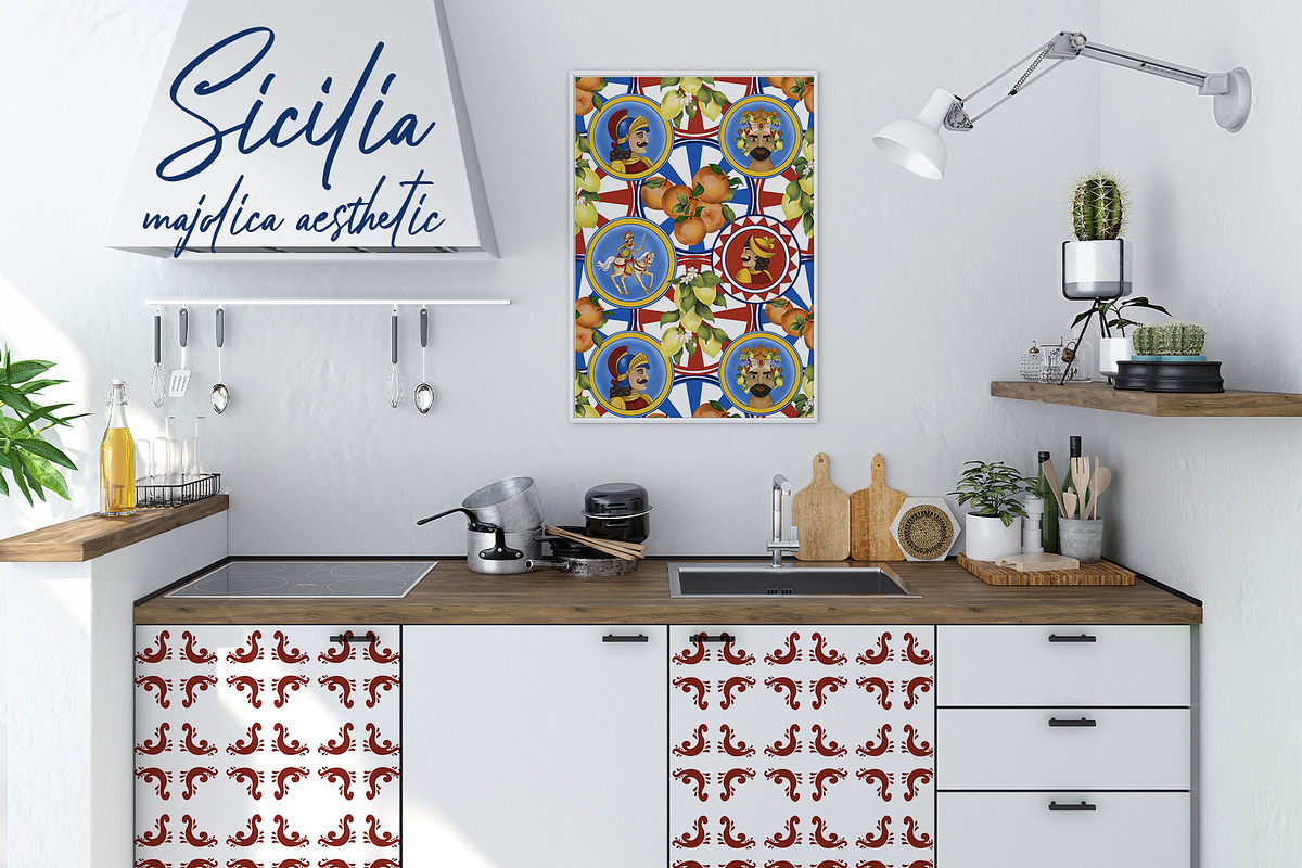 Sicilia. Majolica aesthetic., a Pattern Graphic by ma_i_vi (Photo 6 of 11)