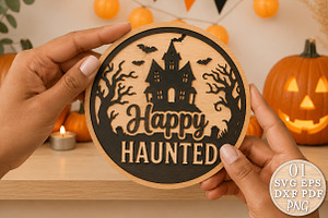 Happy Haunted House Halloween Door, an Object Graphic by Rose Art