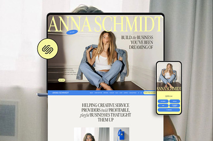 Colorful Squarespace 7.1 Template