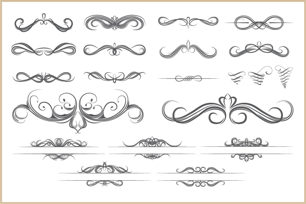 Heraldic element collection, a Decorative Illustration by MaximGertsen (Photo 5 of 6)