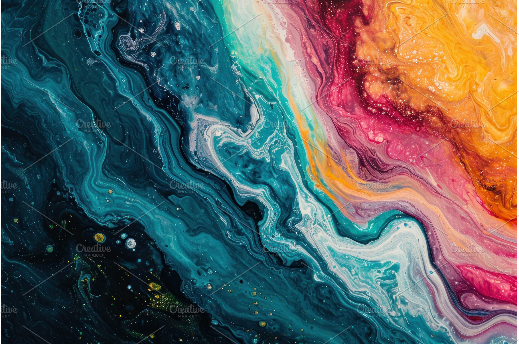 Expressive Acrylic fluid art, an Arts & Entertainment Photo by Ylivdesign