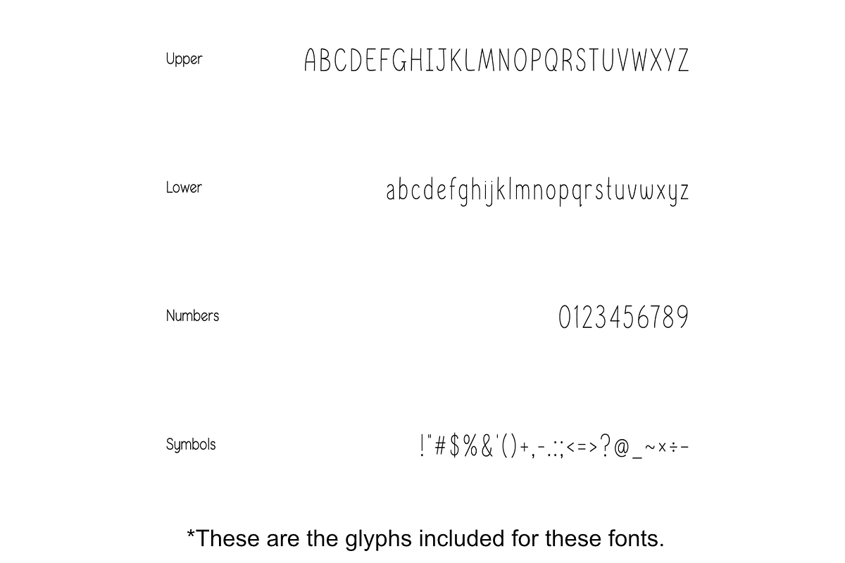 8 English Font Bundle, a Handwritten Font by noonsun (Photo 10 of 10)