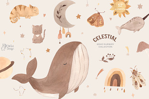 CELESTIAL Nursery. Boho Collection