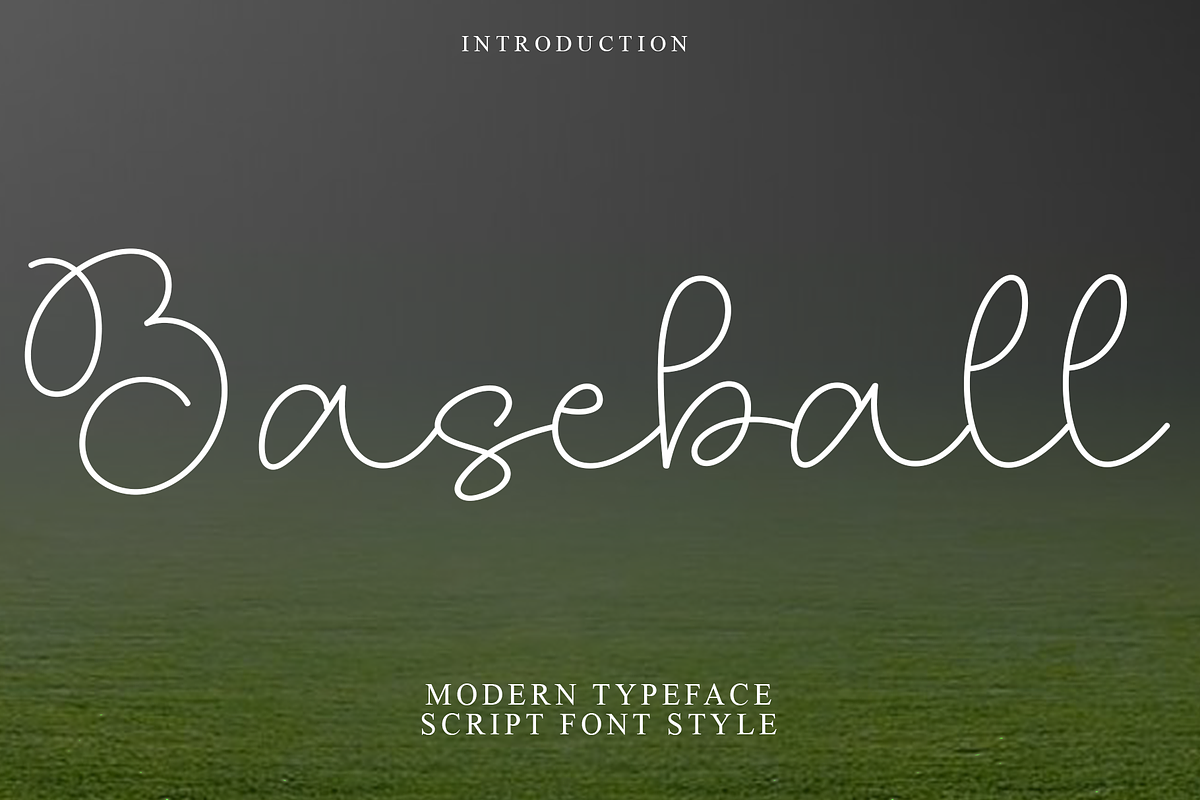 Baseball, a Font by InermediaSTUDIO (Photo 1 of 8)