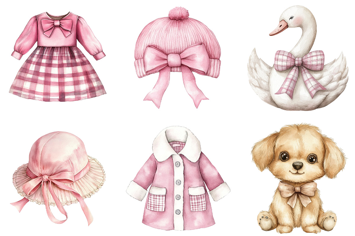 Burgundy Baby Girl Clipart, an Illustration by CitraGraphics (Photo 4 of 5)