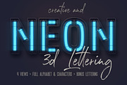 Futuristic Neon 3D Lettering, a Graphic by TVartworks (Thumbnail 8 of 20)