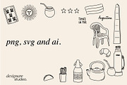 Argentina Hand Drawn Illustrations, a Decorative Illustration by ginni illustrations (Thumbnail 5 of 5)