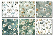 Dandelion Flowers Patterns, a Texture Illustration by Dream Creation (Thumbnail 2 of 6)