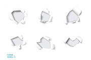 Vector torn paper set. Hole in paper, an Object Graphic by voin_Sveta (Thumbnail 3 of 7)