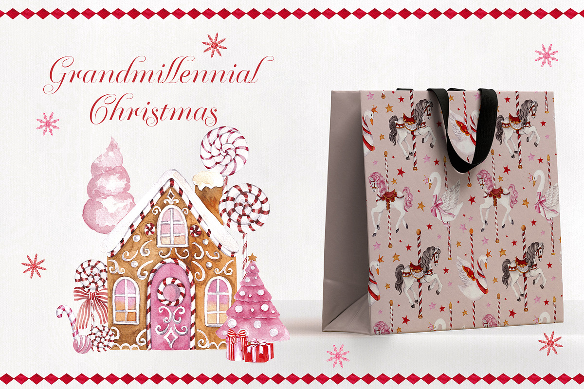 Grandmillennial Christmas graphic., an Object Graphic by ma_i_vi (Photo 3 of 9)