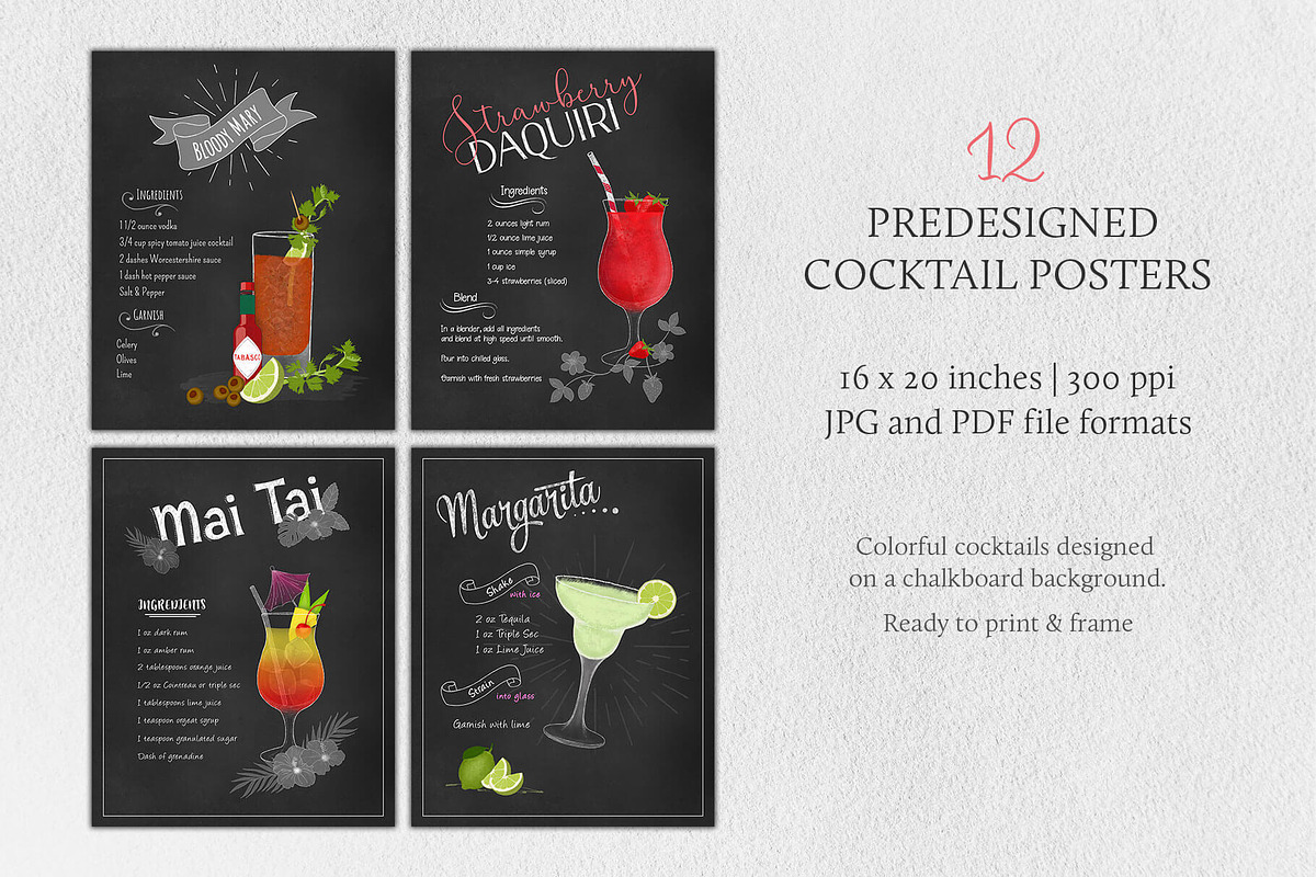 Cocktail Illustrations & Posters, a Food Illustration by Maggie Stilwell Design (Photo 2 of 10)