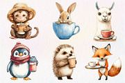 Morning Mood Animal And Coffee Bundl, an Illustration by Dream Creation (Thumbnail 3 of 6)