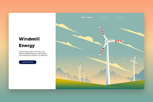 Windmill Banner & Landing Page