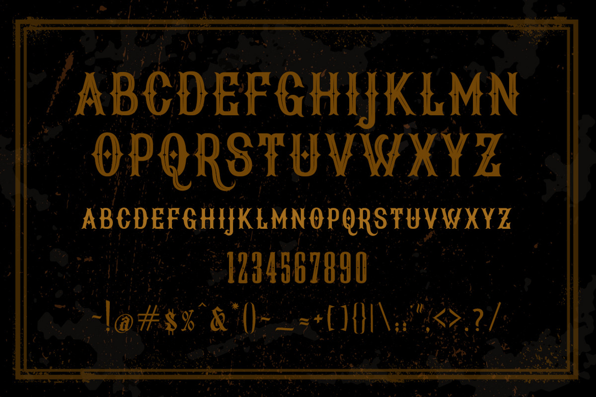 Axle Grease Western Vintage Font, a Serif Font by afahmy (Photo 3 of 5)