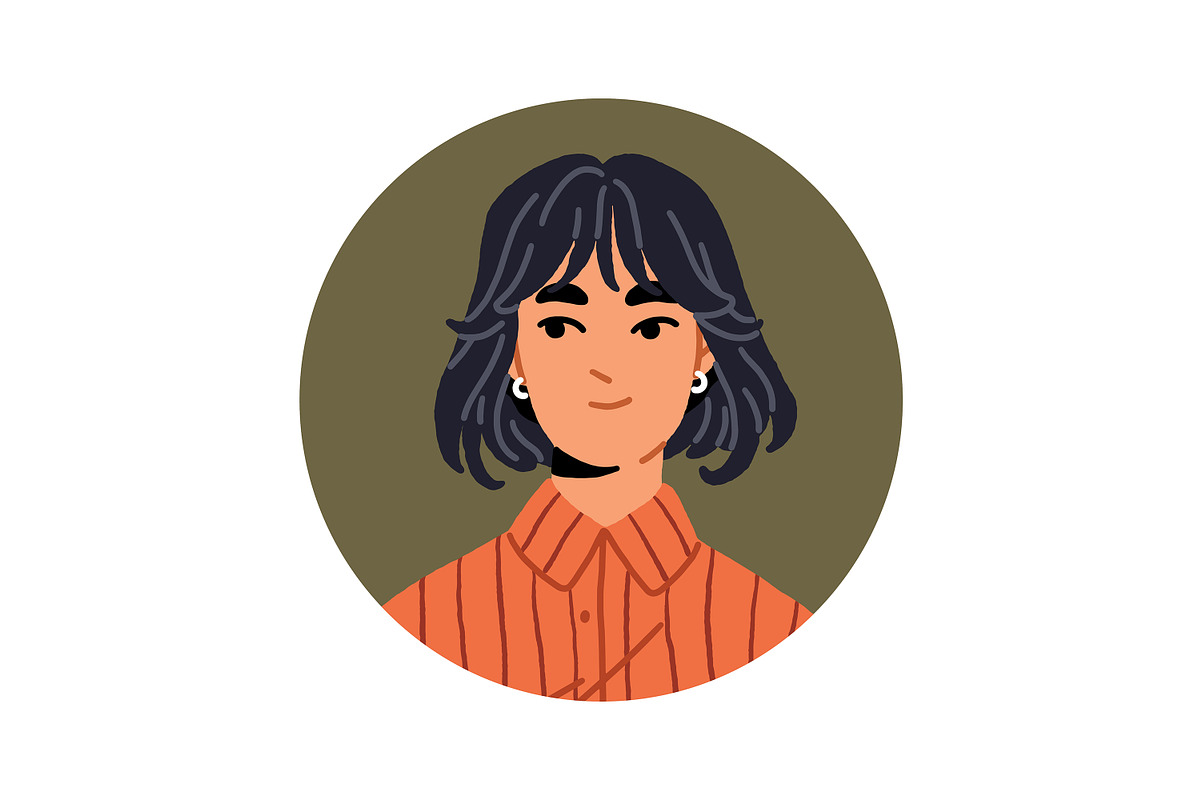 Diverse young women avatars set, a Person Illustration by PaperTrident (Photo 11 of 15)