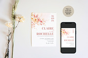 Romantic Floral Invitation Template, an Invitation Template by Cottontail Paper Shop (Thumbnail 3 of 7)