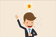Businessman thinking money, a Finance Illustration by Karawan (Thumbnail 2 of 3)