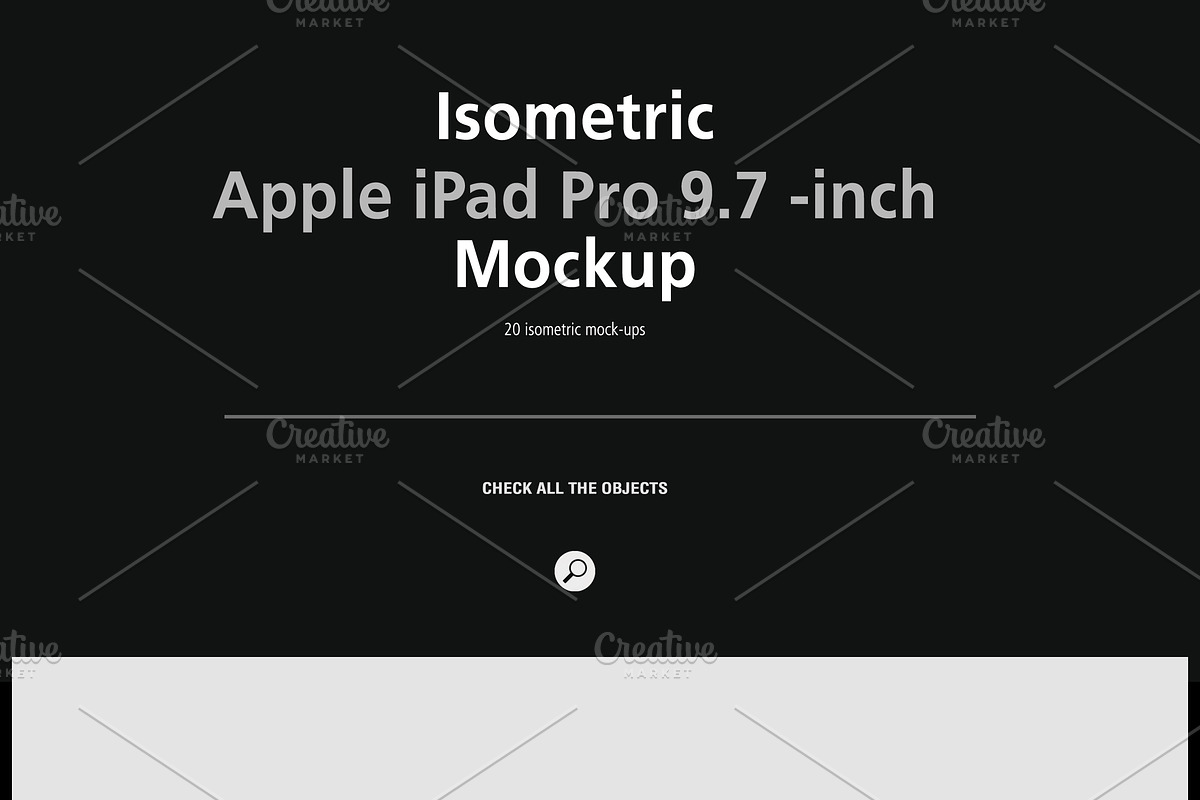 Isometric Apple iPad Pro 9.7 Mock-up, an iPhone Mockup by IsometricWorld (Photo 7 of 12)