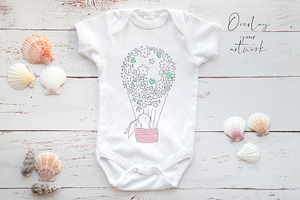 Baby Onesie - Neutral Shells