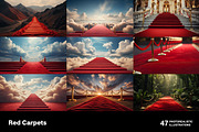 Red Carpets. 47 images, a Decorative Illustration by Handmadefont (Thumbnail 2 of 12)